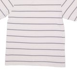 REEBOK Mens Polo Shirt Pink Striped S