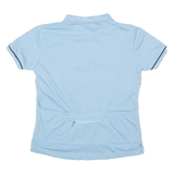 CAMPAGNOLO Cycling Womens Polo Shirt Blue 90s Striped M