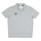 UMBRO Mens Polo Shirt Grey M