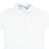 BARBOUR Womens Polo Shirt White UK 10