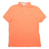 TOMMY HILFIGER Mens Polo Shirt Pink Short Sleeve S