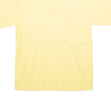 SCREEN STARS Mens Polo Shirt Yellow Short Sleeve M