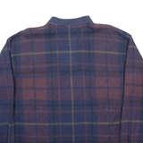 NAUTICA Mens Polo Shirt Blue Check Long Sleeve L