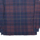NAUTICA Mens Polo Shirt Blue Check Long Sleeve L