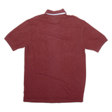 TOMMY HILFIGER Mens Polo Shirt Maroon Short Sleeve L