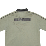 HARLEY DAVIDSON Mens Polo Shirt Green Short Sleeve XL