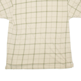 NAUTICA Mens Polo Shirt Beige Check Short Sleeve 2XL