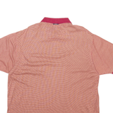 NAUTICA Mens Polo Shirt Red Check Short Sleeve XL