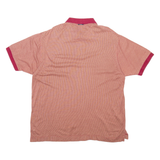 NAUTICA Mens Polo Shirt Red Check Short Sleeve XL