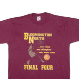 JERZEES Bloomington North Final Four Mens T-Shirt Maroon USA XL