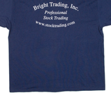 HANES Bright Trading Inc Mens T-Shirt Blue USA XL