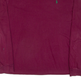 POLO RALPH LAUREN Mens T-Shirt Maroon Long Sleeve L