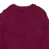 POLO RALPH LAUREN Mens T-Shirt Maroon Long Sleeve L