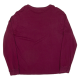 POLO RALPH LAUREN Mens T-Shirt Maroon Long Sleeve L