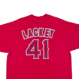 LEE La Angels Mens T-Shirt Red USA XL