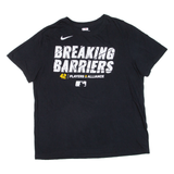 NIKE Mens T-Shirt Black USA L