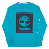 TIMBERLAND Mens T-Shirt Blue Long Sleeve L