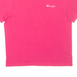 CHAMPION Womens T-Shirt Pink L