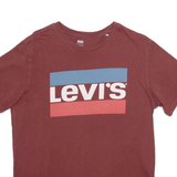 LEVI'S Mens T-Shirt Maroon M