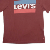 LEVI'S Mens T-Shirt Maroon M