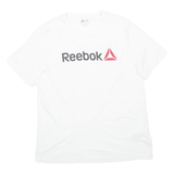 REEBOK Mens T-Shirt White XL