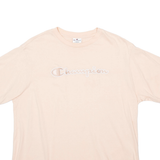 CHAMPION Womens T-Shirt Pink L