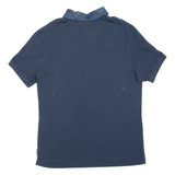 BARBOUR Mens Polo Shirt Blue XL