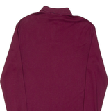 POLO RALPH LAUREN Mens Polo Shirt Maroon Long Sleeve S
