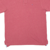 TOMMY HILFIGER Mens Polo Shirt Maroon M