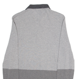 LACOSTE Slim Fit Mens Polo Shirt Grey Long Sleeve S