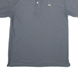 LACOSTE CHEMISE Womens Polo Shirt Grey 90s L