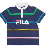 FILA Womens Polo Shirt Blue S