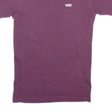 VANS Mens T-Shirt Maroon XS