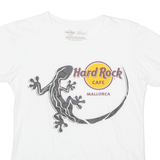 HARD ROCK CAFE Mallorca Womens T-Shirt White Crew Neck M