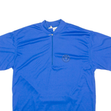 HIBERNIA Cycling Mens Jersey Blue 1/4 Zip L