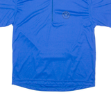 HIBERNIA Cycling Mens Jersey Blue 1/4 Zip L