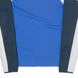 R LOPO Template Mens Football Shirt Jersey Blue Long Sleeve High Neck L