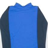 R LOPO Template Mens Football Shirt Jersey Blue Long Sleeve High Neck 2XL