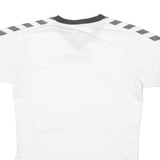 HUMMEL Template Womens Football Shirt Jersey White V-Neck M