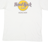 HARD ROCK CAFE Munchen Mens T-Shirt White Crew Neck S