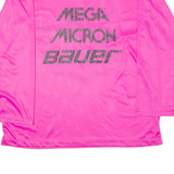 BAUER Inter Hockey Mens Jersey Pink 3/4 Sleeve V-Neck XL