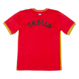 VICTORY Serbia Fan Mens Football Shirt Jersey Red V-Neck S