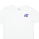 CHAMPION Mens T-Shirt White Crew Neck XS