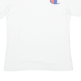 CHAMPION Mens T-Shirt White Crew Neck XS