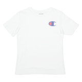 CHAMPION Mens T-Shirt White Crew Neck XS