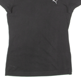 PUMA Womens T-Shirt Black Crew Neck UK 8
