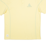 LE COQ SPORTIF Mens Polo Shirt Yellow M