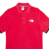 THE NORTH FACE Mens Polo Shirt Red XS
