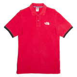 THE NORTH FACE Mens Polo Shirt Red XS