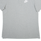 NIKE Mens Polo Shirt Grey L